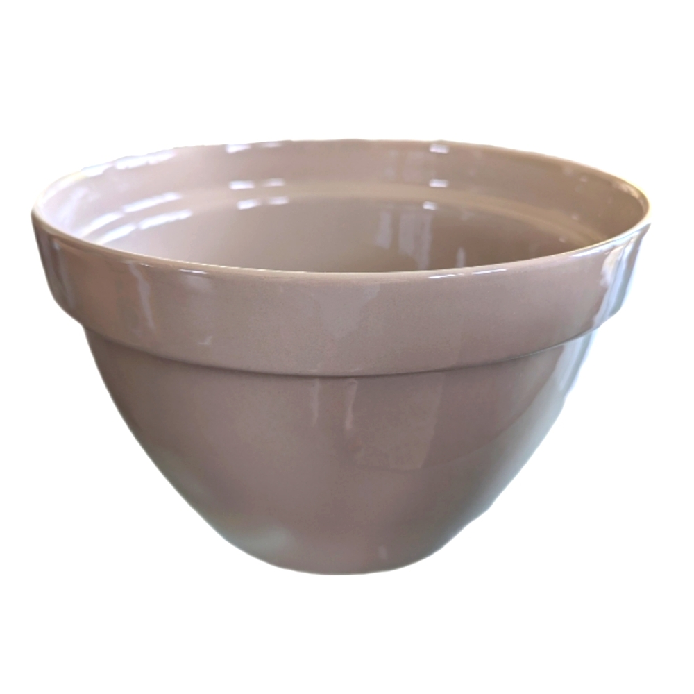 Taupe Ceramic Salad / Mixing Bowl